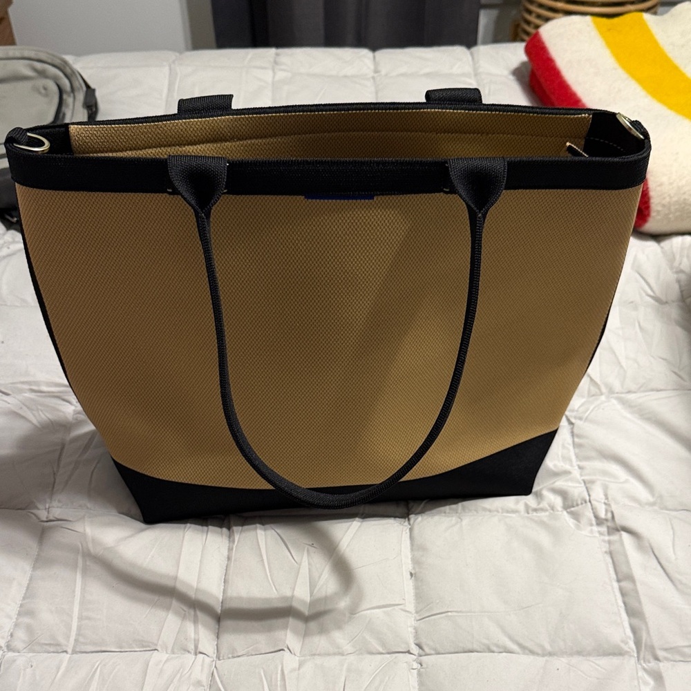 Rothy's Tan and Black Tote Bag